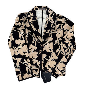 Liz Claiborne REMU9283 Fresh Floral Blazer Jacket Classic Fit Size 12 NWT